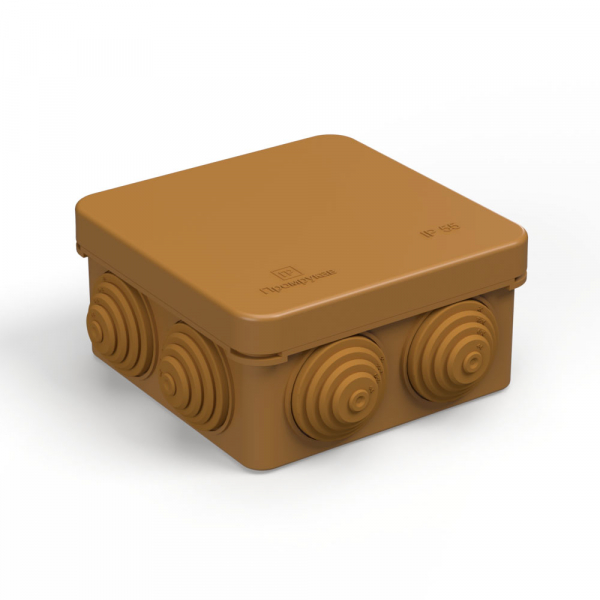 Коробка распределительная ОП 80х80х40  Промрукав 40-0210-8001 (HF) бук 105 шт/кор