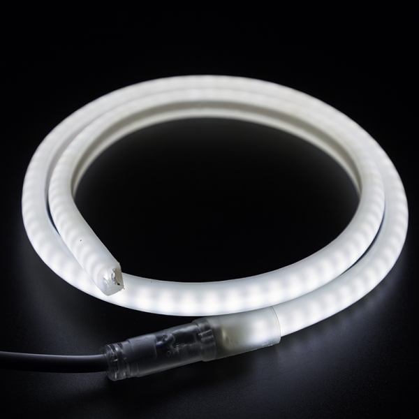 Гибкий Неон LED SMD, форма - D, белый, 120 LED/м,  бухта 100м 131-075