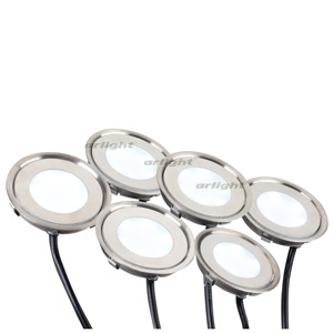 Arlight Набор KT-R-6x0.5W LED Day White 12V (круг) (ARL, IP67 Металл, 1 год)