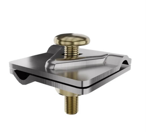 Универсальный соединитель для прутка Ø 5-10мм. Две пластины 30х30мм. Гальваническое цинкование