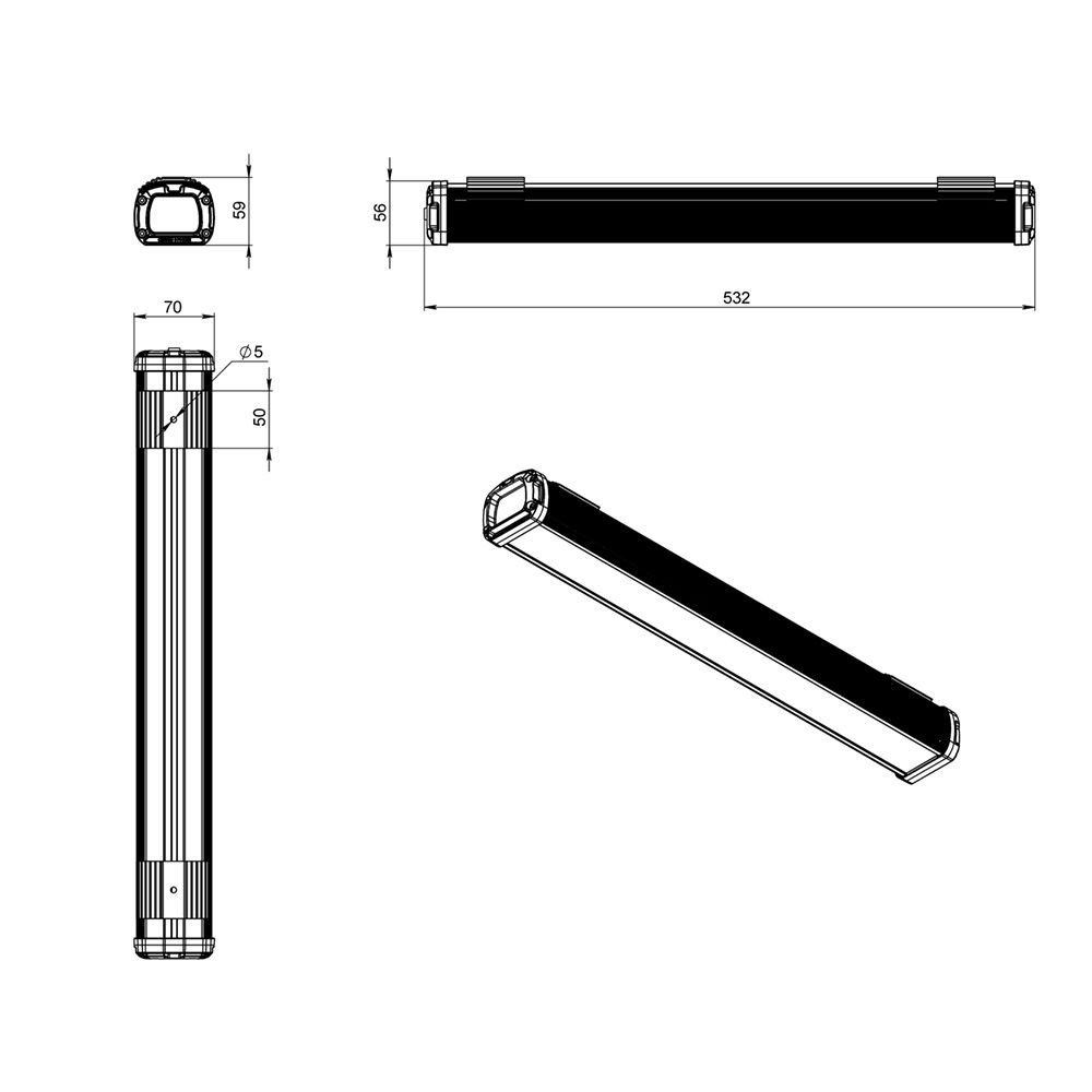 Т-Линия Компакт 10 Эко 500мм 4000К Призматический