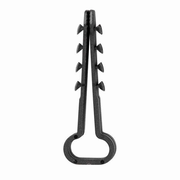 Дюбель-хомут  6-12 прямоугольный черный (100 шт.) REXANT 07-4614