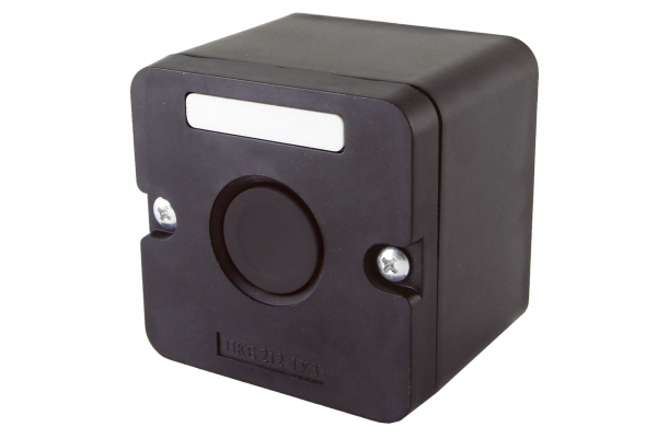 Пост управления кнопочный ПКЕ 222-1 черный IP54 TDM