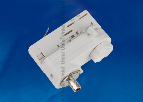 Адаптер для трехфазного шинопровода Uniel UBX-A61 WHITE 1 POLYBAG белый