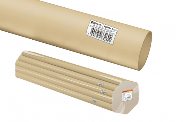 Труба ПВХ 25мм жесткая гладкая легкая (74 м) длина 2 м индивидуальный штрихкод, "ЭКО" сосна TDM (кратно 2)