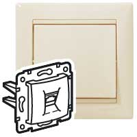 Legrand Valena  Слоновая Кость Розетка механизм RJ45 ISDN /774341