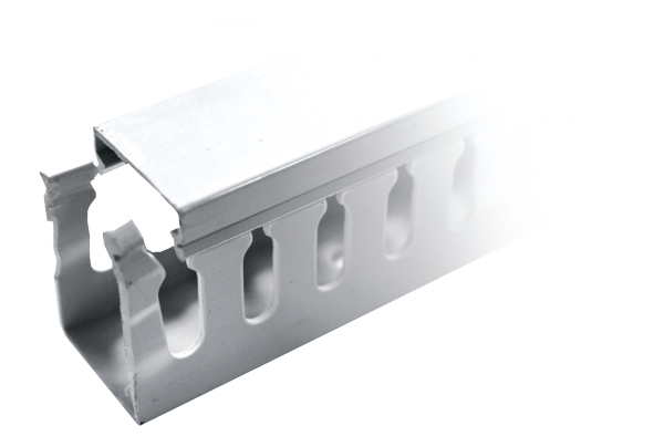 Кабель-канал перфорированный (ВхШ:80х25мм) серый EKF PROxima (кратно 2)