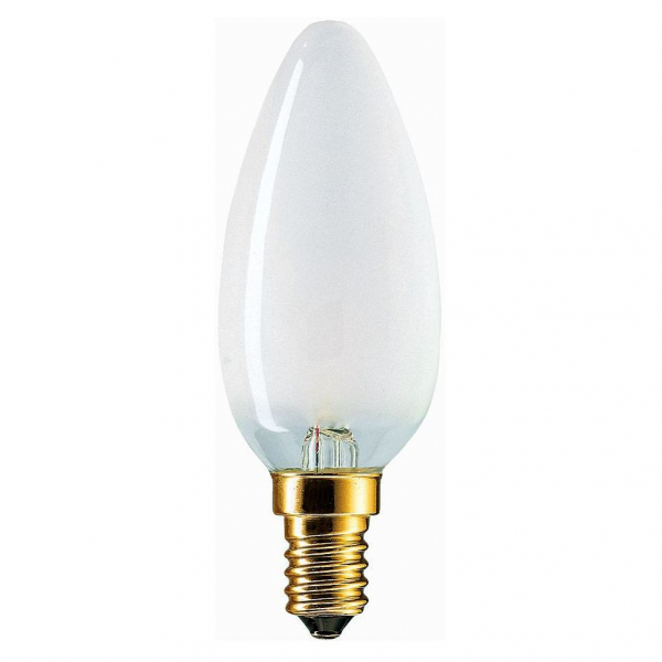 Стандартная лампа накаливания  PHILIPS  B35  40Вт  230В  E14 (кратно 10)