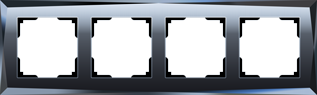 Werkel  Diamant Черный Рамка 4-местная WL08-Frame-04 a029846
