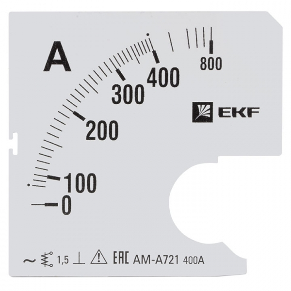 Шкала  EKF PROxima  сменная для A721  400/5А-1,5