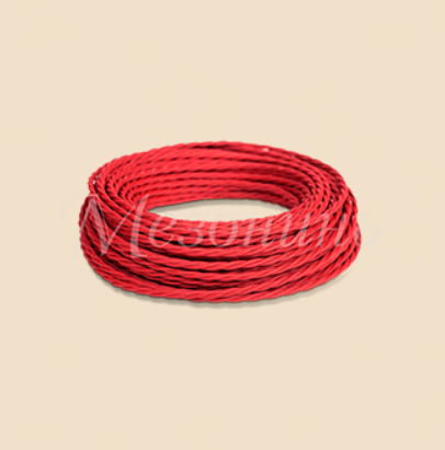 МезонинЪ  Красный  Провод витой ПВХ 3х2,5 (бухта 50м) GE70152-06 (кратно 50)