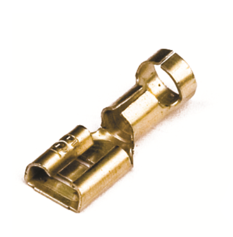 Разъём плоский РП-М 1,5-2,5 Наконечник плоский (розетка) 1,5-2,5 кв.мм 6,3х0,8 мм (РП-М)