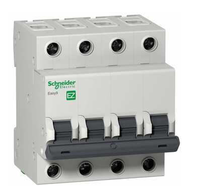 Автоматический выключатель Schneider Electric 4P 32А характеристика C 4,5кА Easy9 EZ9F34432