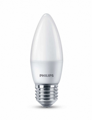 Светодиодная лампа PHILIPS С35 6.5Вт-75Вт 220В 4000К E27