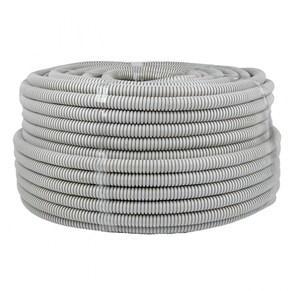 Труба гофрированная ПВХ Plast с зондом d20мм (100м.) EKF PROxima (кратно 100)