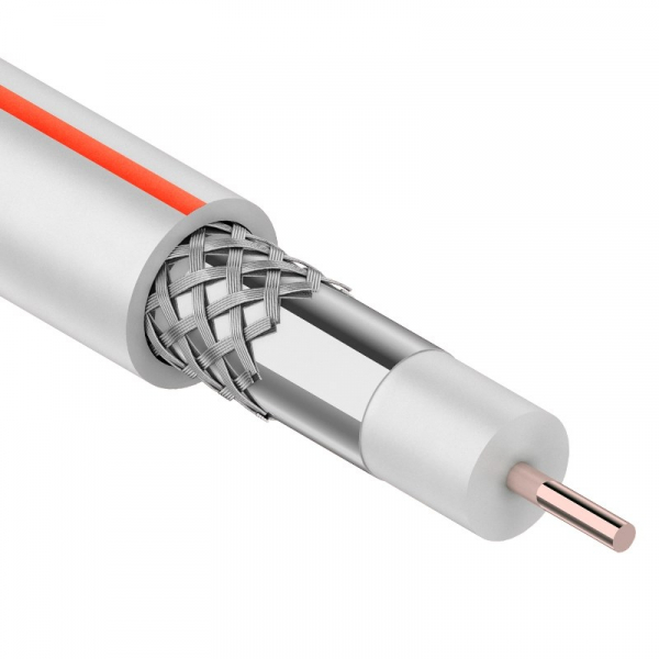 SAT 50 M, CCS/Al/Al, (75%), 75 Ом, белый  CABLETECH/  кабель бухта 100м 01-2401-2 PROCONNECT