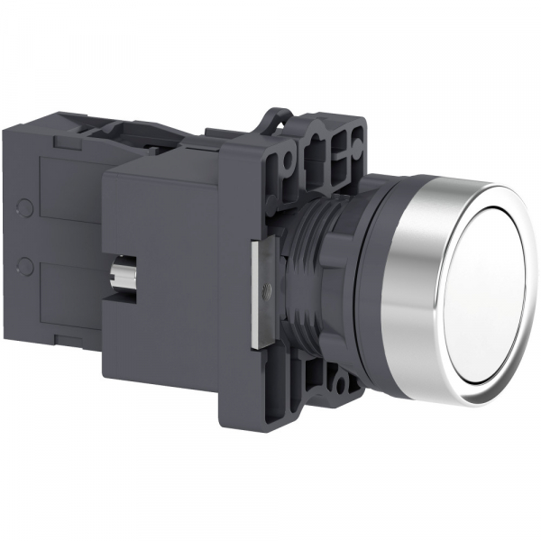 Кнопка с подсветкой LED, 24В,белая,1НO Schneider Electric XA2EW31B1