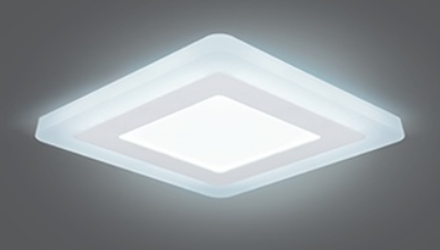Светильник Gauss Backlight BL123 Квадрат. Акрил, 6+3W, LED 4000K, 145х145,