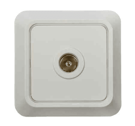 7027-W Розетка ТВ BOLLETO белая IN HOME (1124)