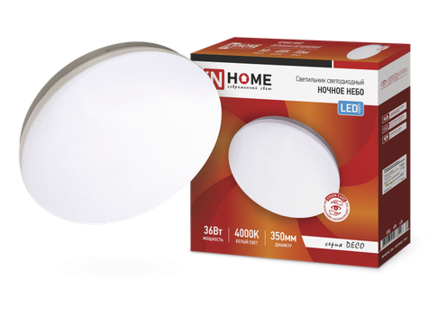 Светильник светодиодный IN HOME DECO 36Вт 230В 4000К 2340лм 350х55мм НОЧНОЕ НЕБО