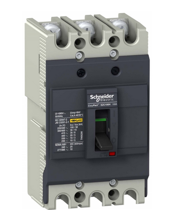 Выключатель автоматический  Schneider Electric  3П    75А  30кА  TM-D  EasyPact_EZC