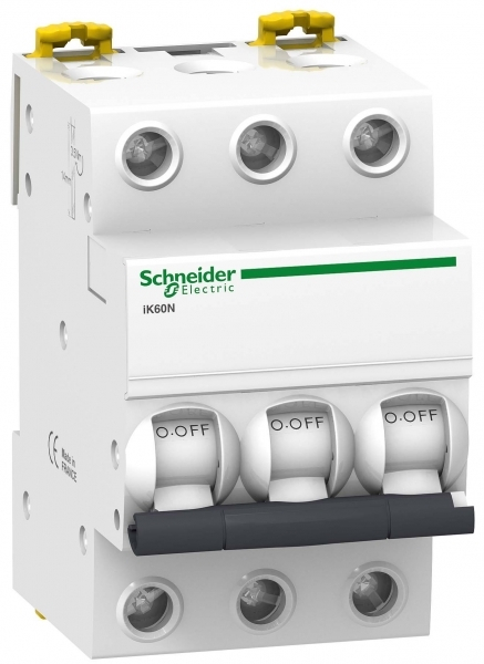 Автоматический выключатель Schneider Electric 3P 10А характеристика C 6кА Acti9 iK60 A9K24310 (аналог Multi9 23878)