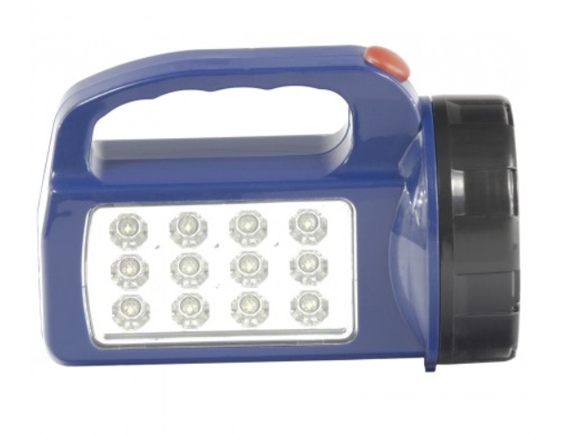 Фонарь светодиодный МИР ИНСТРУМЕНТА STERN Фонарь поисковый, прож 1W+12LED, 3хАА. синий