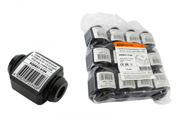 Сжим ответвительный У739М 4-10/1,5-2,5 мм2 IP20 индивидуальный стикер TDM