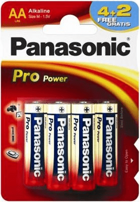 Элемент питания Panasonic LR6 Pro Power BP4+2 (кратно 6)
