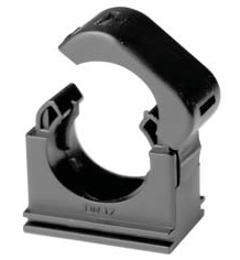 Держатель с крышкой DKC DN 36 мм, полиамид, цвет чёрный,  PASW36N