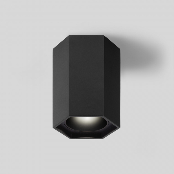 25037/LED / Светильник накладной черный матовый