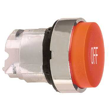 ZB4BL435   КНОПКА КРАСН.,ВЫСТУП.,С МАРКИР. OFF (кратно 10)