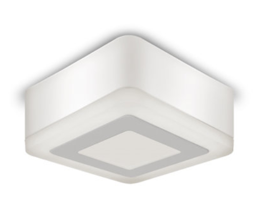 Светильник Gauss Backlight накладной BL220 Квадрат. Акрил, 3+3W, LED 3000K, 105*105, 1/40