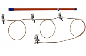 Заземление переносное ЗПП-15Д до 15кВ 25кв.мм из 2-х частей (штанга+провод) Диэлектрик