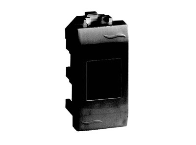 DKC BRAVA Розетка Черный компьютерная RJ45 кат. 5e экран. (8P8C, Hyperline, Dual IDC: 110&Krone) 1 модуль 77457N (кратно 10)