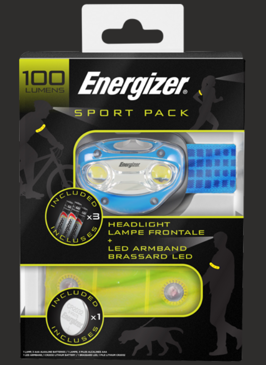 Фонарь налобный ENERGIZER Sport Gift Pack