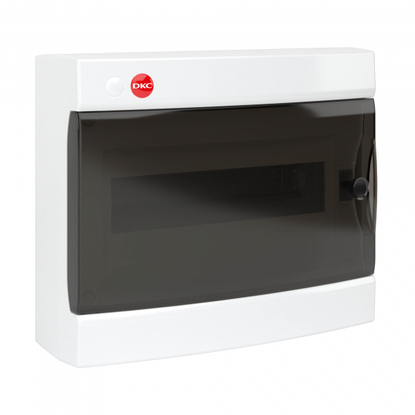 Бокс ЩРН-П-12 IP41 с дверцей белый с клеммным блоком 63А