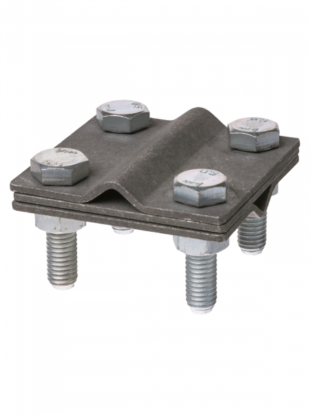 Зажим крестовой ЗКСГО25, горячеоцинкованный, стержень - провод 25-95 мм2/полоса 3х25 мм TDM