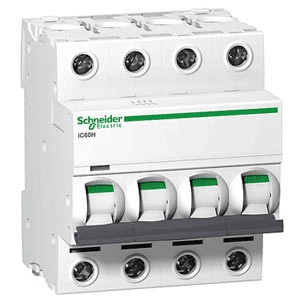 Автоматический выключатель Schneider Electric 4P 50А хар-ка C 10кА Acti9 iC60H