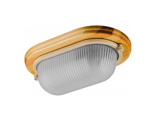 Feron НБО 04-60-011 220V 60Вт  Е27 IP54 дерево, клен, овал