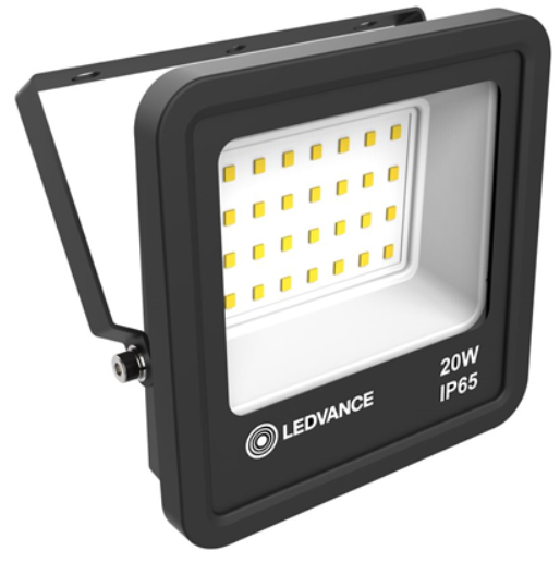 Прожектор светодиодный LEDVANCE 20Вт 4000К 1800лм IP65 чёр ECOCLASS FL G2 20W 740 230V BK