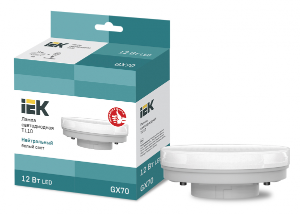 IEK LED T110 таблетка 12Вт 230В 4000К GX70