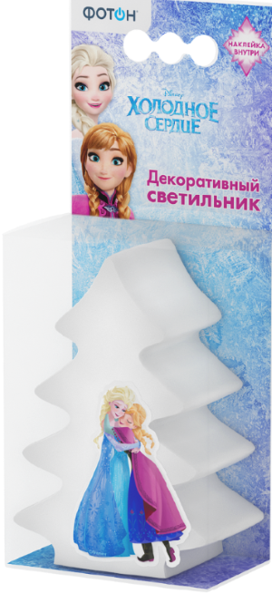 Ночник (декоративный светильник) Фотон DLD-66 Disney Холодное сердце, "Ёлочка" (3хLR44 в комплекте)