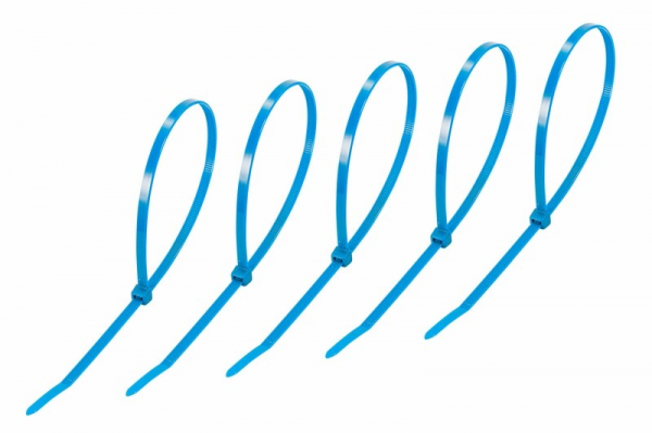 Хомут (стяжка) нейлон  5.0 x 300  синий  (25шт)  REXANT 07-0305-25 07-0305-25