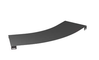 Крышка на угол горизонтальный 45º, осн.400, R-600