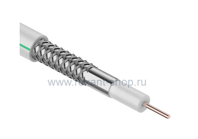 SAT 703 B VE/GI  Cu/Al/CuSn, (75%), 75 Ом, белый  CAVEL кабель бухта100м 01-2432 REXANT