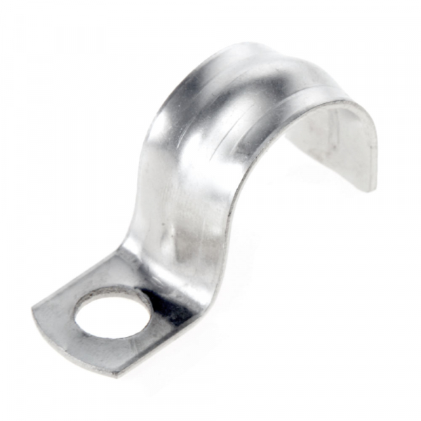 Скоба металическая однолапковая d16-17mm СМО отв. d 6,5 мм (100 шт/уп) Промрукав (кратно 100)