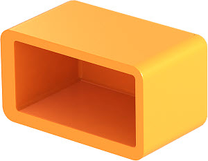 Защитный колпачок для рейки 38,6x21,6x16mm /CM3518 SK/