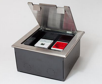 Люк на 4 поста (45х45), из нержавеющей стали, с коробкой, IP40