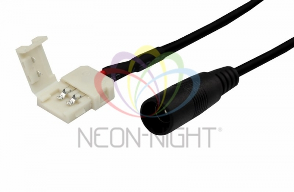 NEON-NIGHT Коннектор питания с джеком для одноцветных светодиодных лент шириной 8 мм 144-102